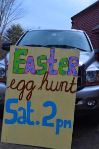 Easter cookies and egg hunt